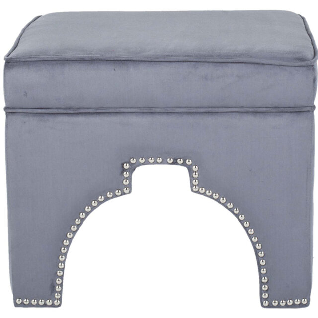 Campbell 54.1cm Wide Square Plaid Standard Ottoman