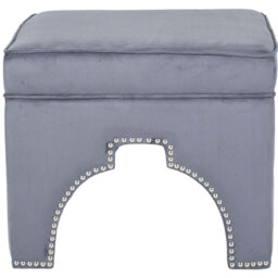 Campbell 54.1cm Wide Square Plaid Standard Ottoman