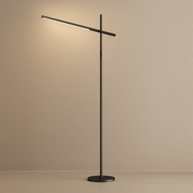 142cm Matte Swing Arm Floor Lamp Set with USB
