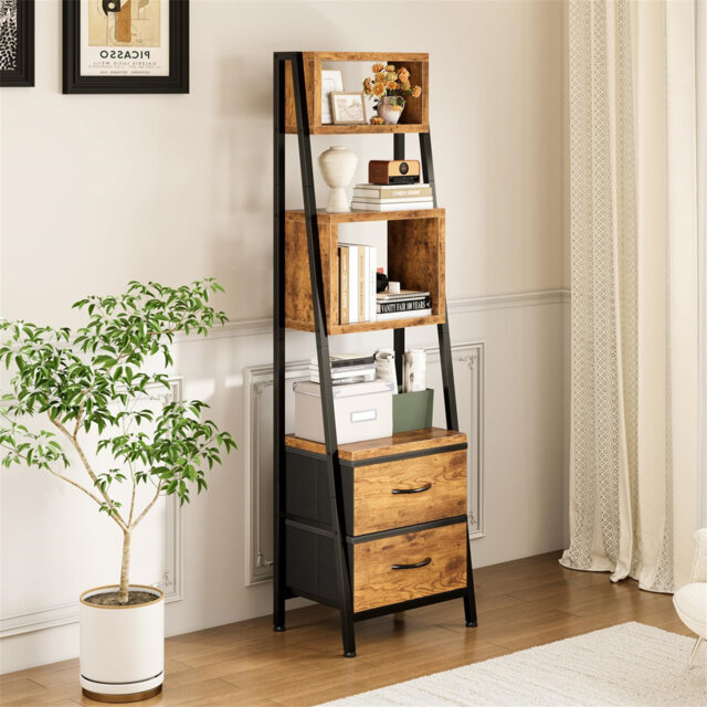 157cm H x 39cm W Metal Bookcase