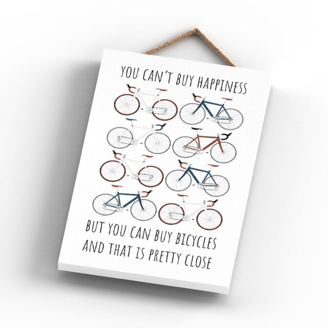 Cycling You Cant Buy Happiness Wall DÃ©cor