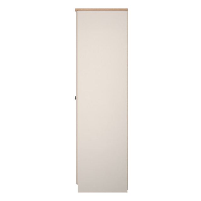 Arpelar 2 Drawer Double Wardrobe in Dusk Grey & Bardolino Oak (Ready Assembled)