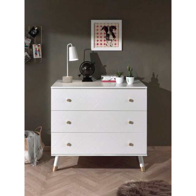 Billy Chest Of Drawers With 3 Drawers, Finish Satin White