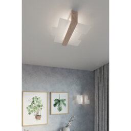 Karragullen Frosted Glass Flush Mount