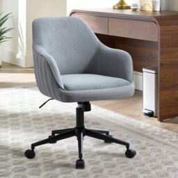 Velvet Fabric Swivel Office Chair