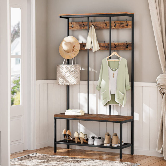 Anamaris Hall Tree 100cm Wide with Bench and Shoe Storage