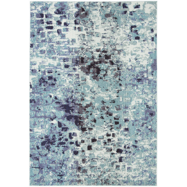Mayon Hooked Turquoise Rug