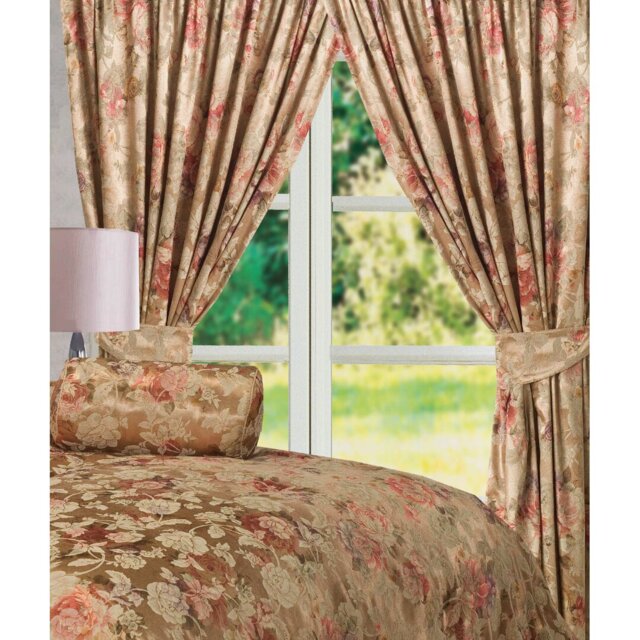 ANASTASIA Abbigail Lined Pencil Pleat Sheer Curtains