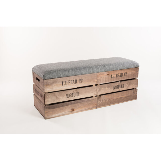 Alyson Wool Upholstered Storage Bench