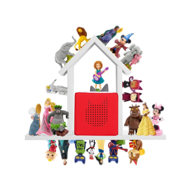 Tonies Figures Shelf Magnetic,for Toniebox Characters Wall Shelves, Storage Organizer Holder (White)