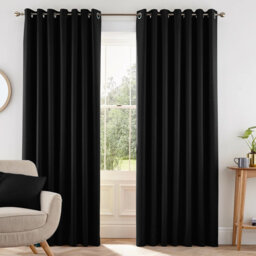 100% Room Darkening Blackout Eyelet Thermal Curtain