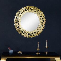 Kimberli Iron Circle Wall Mirror