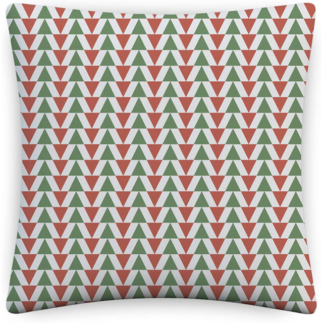 Indoor / Outdoor Ikat White Square Cushion Cover