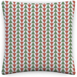Indoor / Outdoor Ikat White Square Cushion Cover