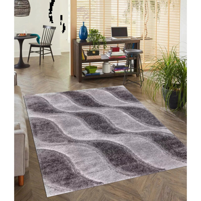 3D Luxury Shaggy Area Rug Geometric Pattern High Pile Soft Plush Rug Perfect For Living Room Bedroom Small Door Mats Floor Mats