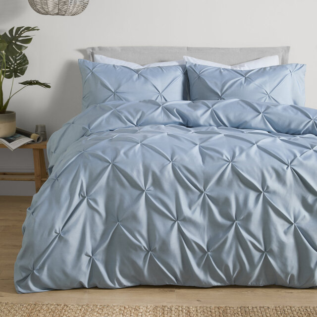 Lara Polyester Solid Colour Duvet Cover Set
