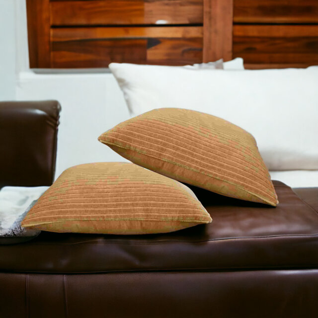 Ingvald Striped Square Scatter Cushion With Filling
