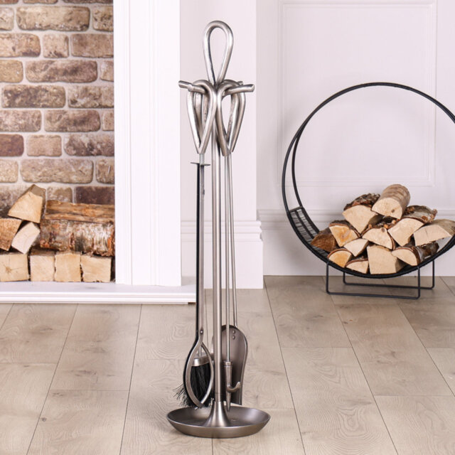 Alexeis Iron Fireplace Tool Set