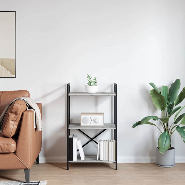 96cm H x 56cm W Steel Etagere Bookcase