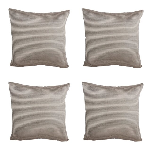 "SET OF 4 - High Quality Jumbo Gold Home Décor Sofa Cushion Covers - 18X18"""