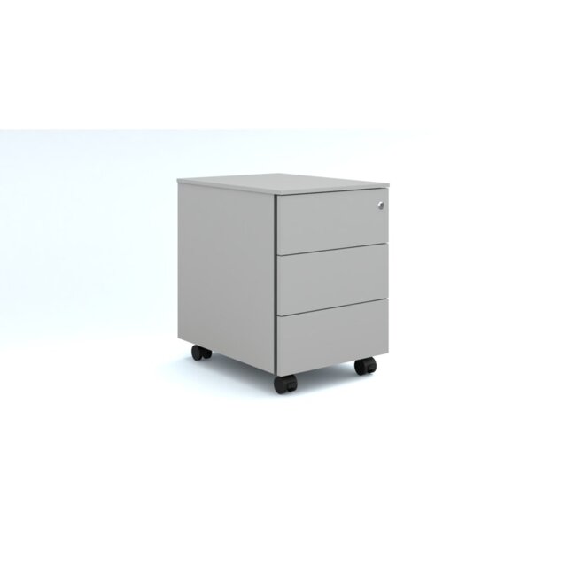 Norfork 42cm Wide 3 -Drawer Mobile File Cabinet