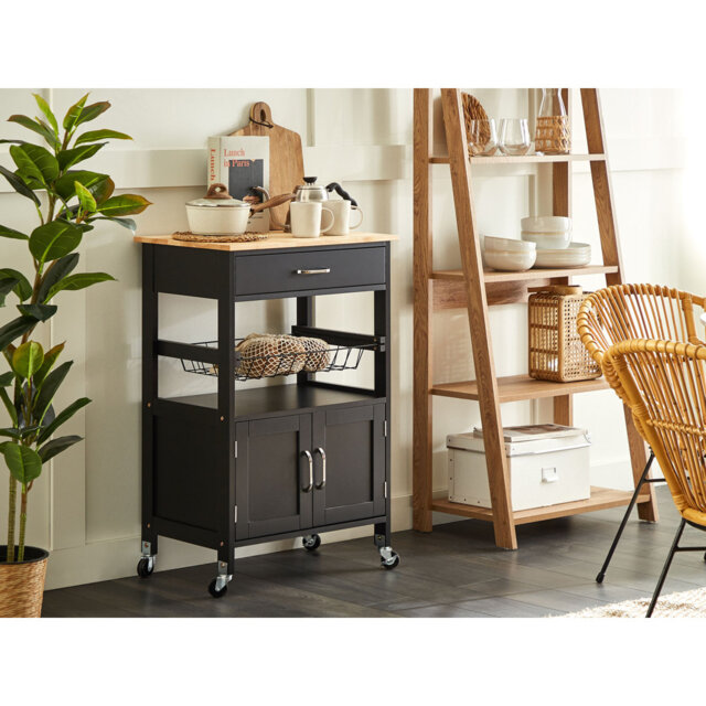Haverhille 58 cm W Kitchen Island with Solid Wood Top