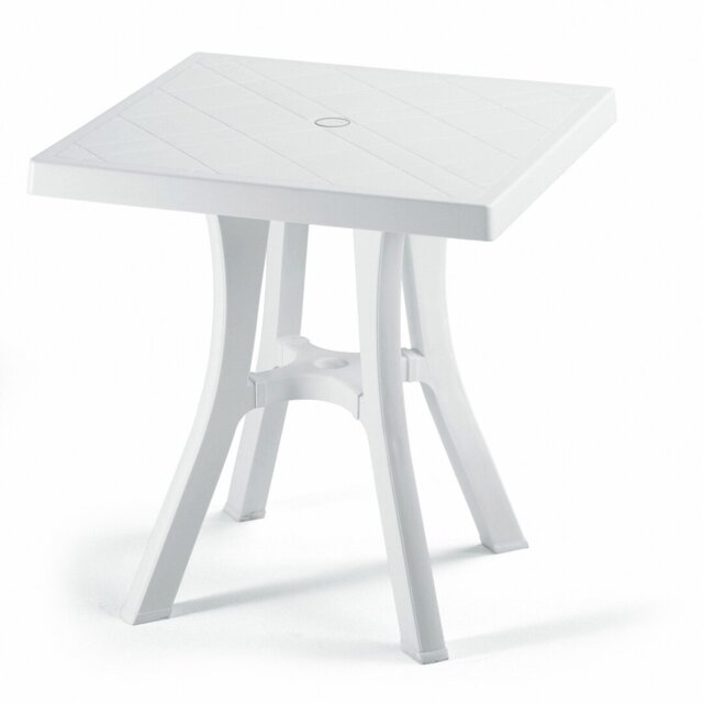 Square Outdoor Bistro Table With Umbrella Hole , 69cm cm W 69cm cm D