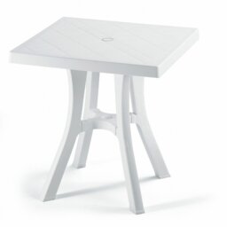 Square Outdoor Bistro Table With Umbrella Hole , 69cm cm W 69cm cm D