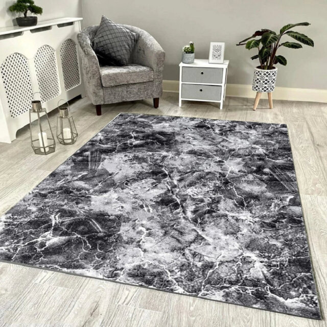 Marble Machine Tufted Indoor / Outdoor Area Rug
