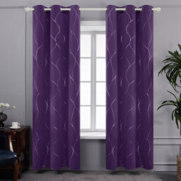 Seligman Wave Foil Printed Room Darkening Thermal Curtains