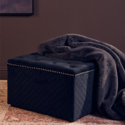 69cm Wide Velvet Standard Ottoman