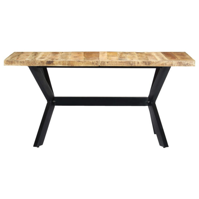 Vidaxl Dining Table Solid Wood With Sheesham Finish