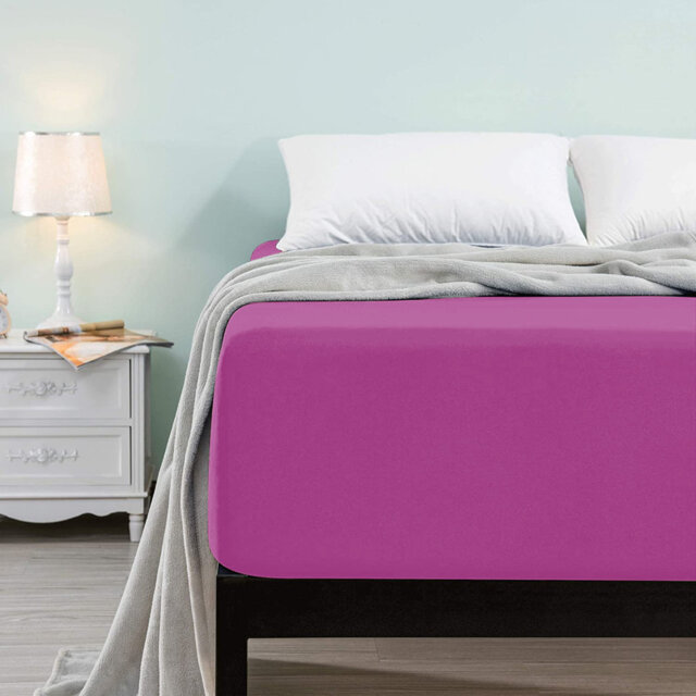 Microfiber Brushed Deep 40cm Fitted Bed Sheet