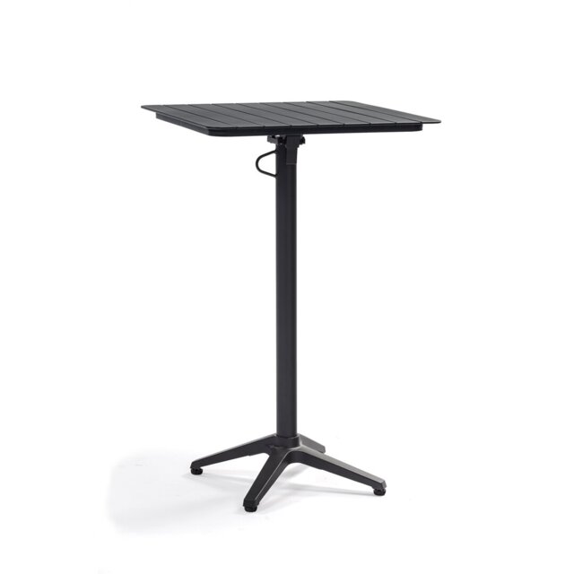 Reiban Square Metal Folding Outdoor Bar Table , 67cm cm W 67cm cm D
