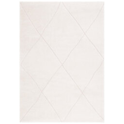 Bracha Geometric Power Loom Ivory Area Rug