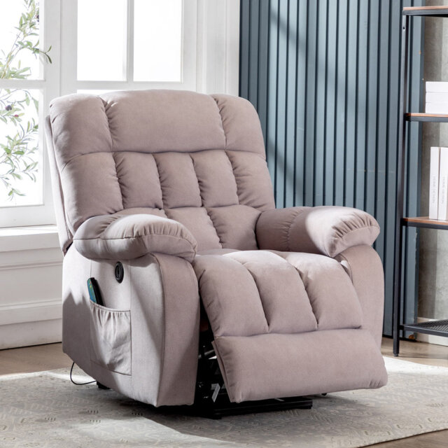 Electric Lift Chair with Massage, Heat, 2 Pockets & USB for Elderly