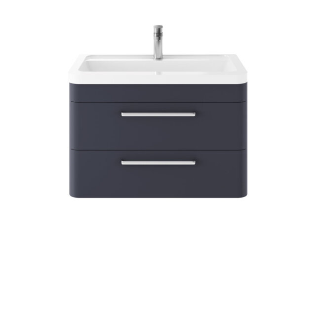 Solar 807mm Single Bathroom Vanity with Integrated Vitreous China Basin