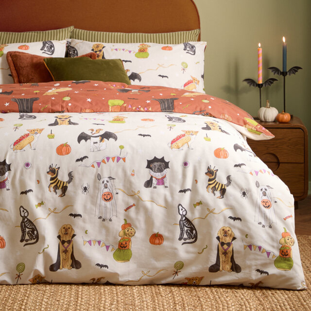 Howl-O-Ween Abstract Duvet Cover Set