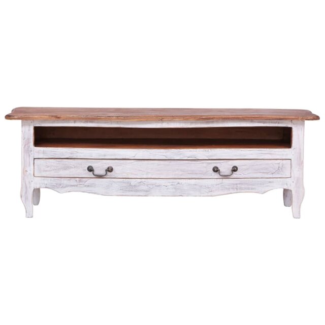 TV Cabinet 120x30x40 cm Solid Mahogany Wood