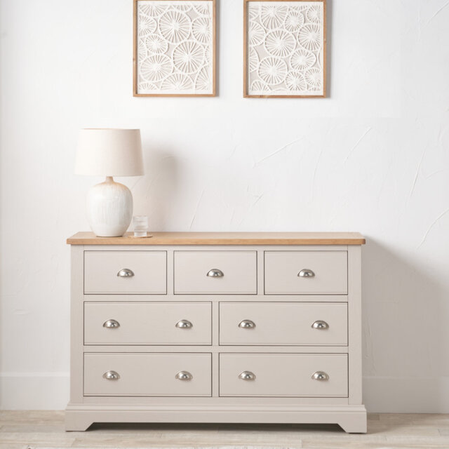 136cm W 7 - Drawer Chest of Drawers