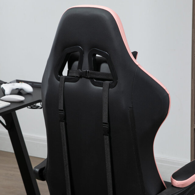 Vinsetto Gaming Chair with Reclining High Back Footrest