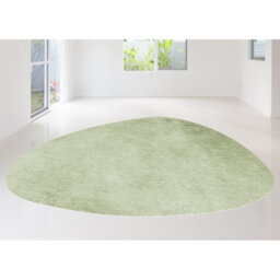 Vinyl Floor Mat for Home, modern style, non-slip PVC, Forma Color Verde Manzana