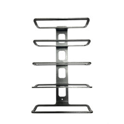 5 Bottle Wall Mounted Wine Storage Rack Metal Display Stand Holder