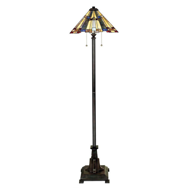 Riehle 157.5cm Bronzed Traditional Floor Lamp