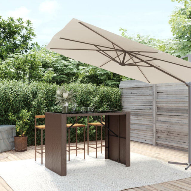 Lavel Rectangular Metal Outdoor Bar Table , cm W 80cm cm D
