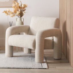 Bisente Upholstered Boucle Armchair