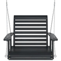Garden Swing Chair With Metal Chains Solid Wood Fir
