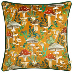 Floral Yellow Square Cushion