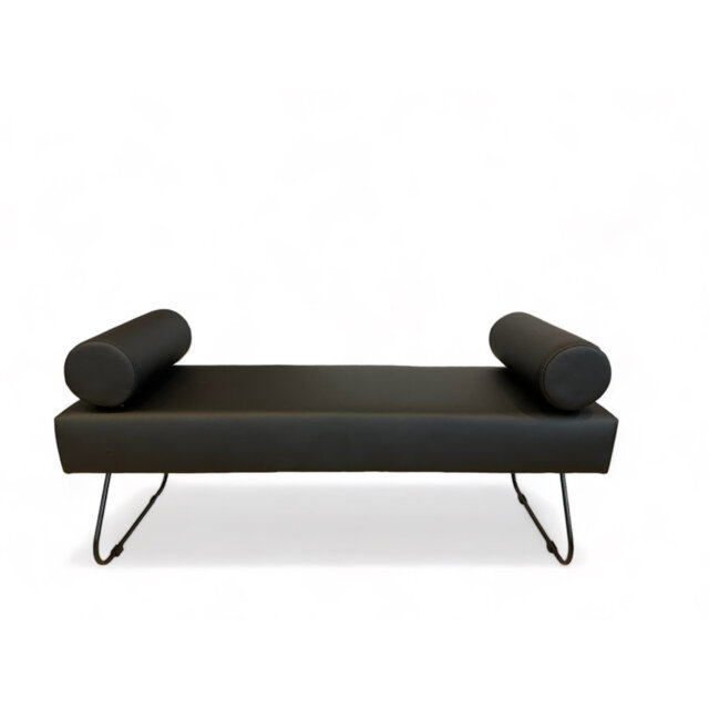 Modern Faux Leather Upholstered Bench
