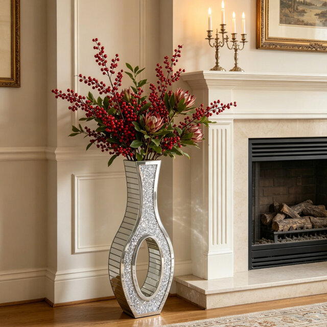 Glass Floor Vase
